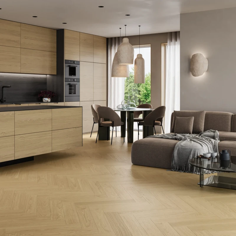 Stejar Cream Herringbone photo3